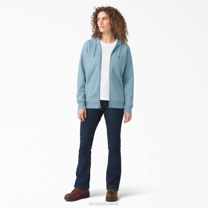 Dickies نحيف هوديي من الصوف ثقيل الوزن بسحّاب كامل واضح الأزرق (الاتحاد الأوروبي) ثياب 84442286