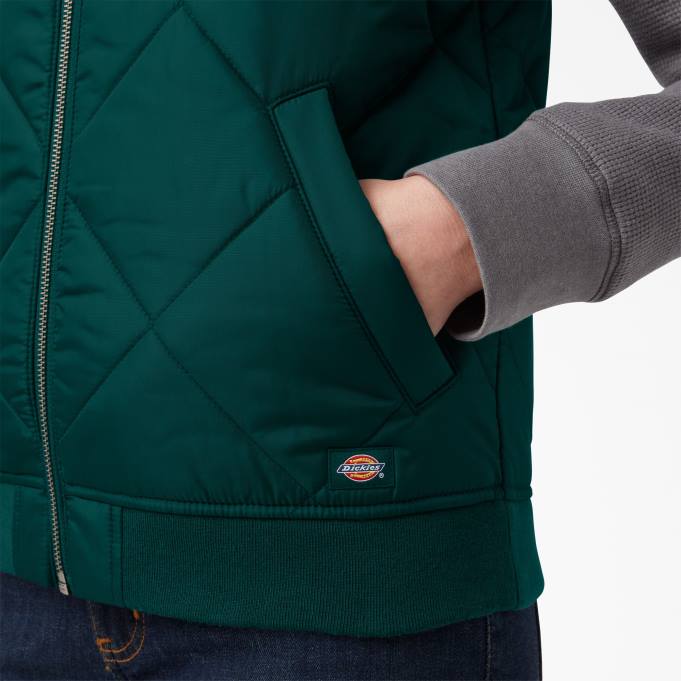 Dickies نحيف سترة مبطنة الغابة الخضراء (قدم) ثياب 84442297