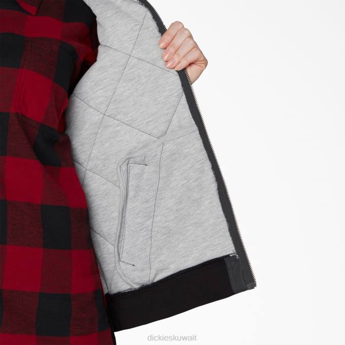 Dickies نحيف بالإضافة إلى سترة مبطنة أسود (بك) ثياب 84442324