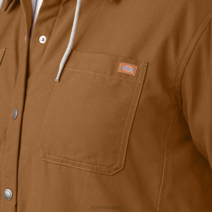 Dickies نحيف بالإضافة إلى سترة بغطاء للرأس البط البني (دينار بحريني) ثياب 84442368