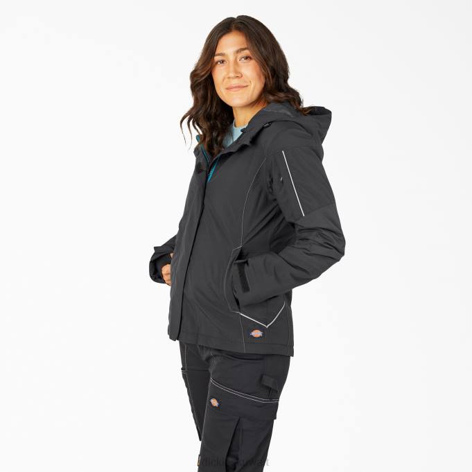 Dickies نحيف سترة معزولة للماء الأداء سترات العمل أسود (بك) ملابس العمل 84442375