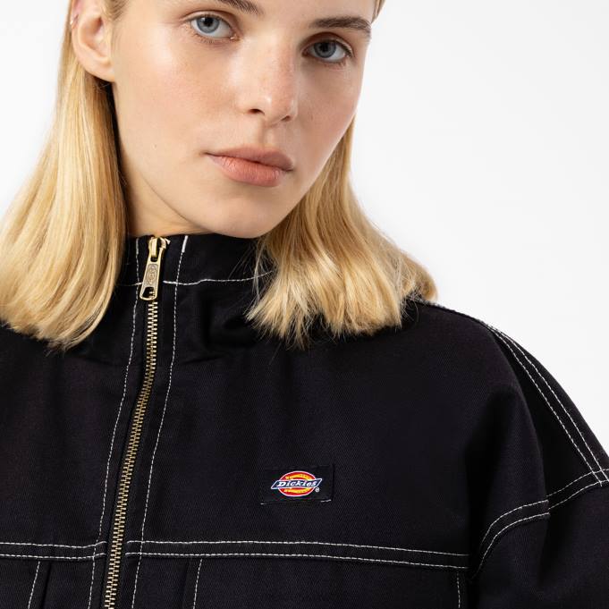 Dickies نحيف سترة سويرفيل أسود (بككس) ثياب 84442383