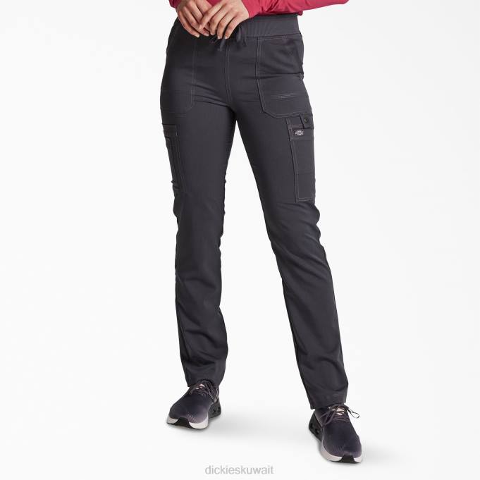 Dickies نحيف التوازن السراويل مدبب الساق البضائع فرك بيوتر رمادي (بيو) ثياب 84442559