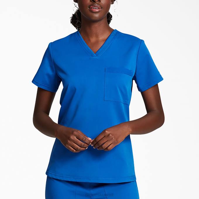 Dickies نحيف أعلى التوازن جيب الصدر الخامس الرقبة فرك الأزرق الملكي (رب) ثياب 84442601