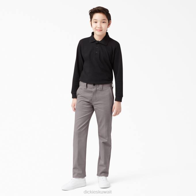 Dickies أطفال فليكس بنطال ضيق مناسب الفضة (سف) ثياب 84442652