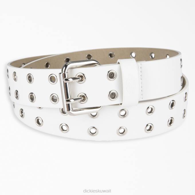 Dickies نحيف حزام جلد جروميت مزدوج الأبيض (وا) مُكَمِّلات 84442838