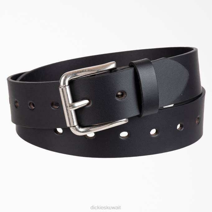 Dickies نحيف حزام جلدي مثقب أسود (بك) مُكَمِّلات 84442839