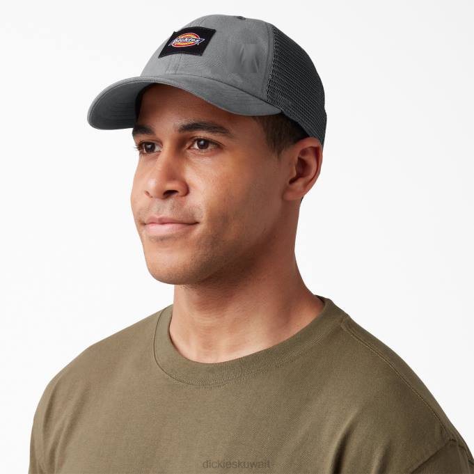 Dickies للجنسين قبعة سائق الشاحنة قماش رمادي (جي) مُكَمِّلات 84442853