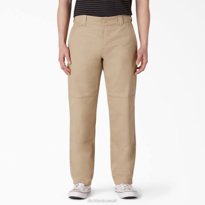 Dickies رجال سروال الركبة مزدوج الجبهة مسطحة الكاكي (خ) ثياب 8444308
