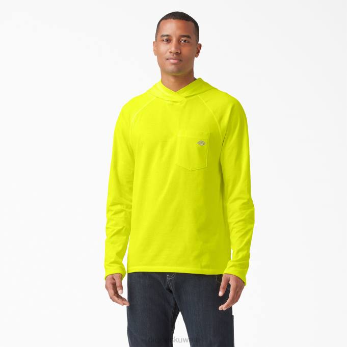 Dickies رجال قميص الشمس أداء التبريد أصفر فاتح (جسم غامق) ثياب 8444652