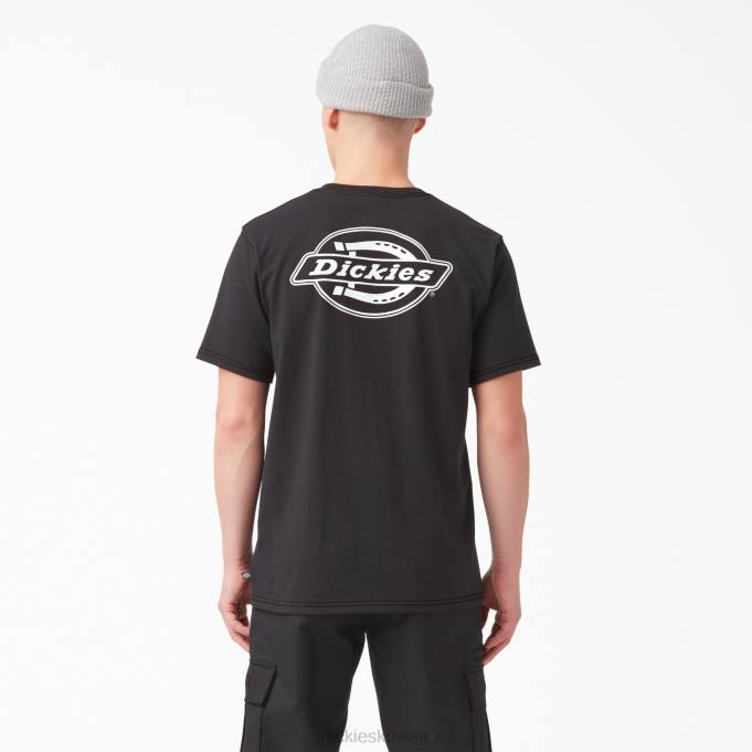 Dickies رجال تي شيرت بطبعة شعار الماركة من الخلف أسود (كيلوبايت) ثياب 8444749