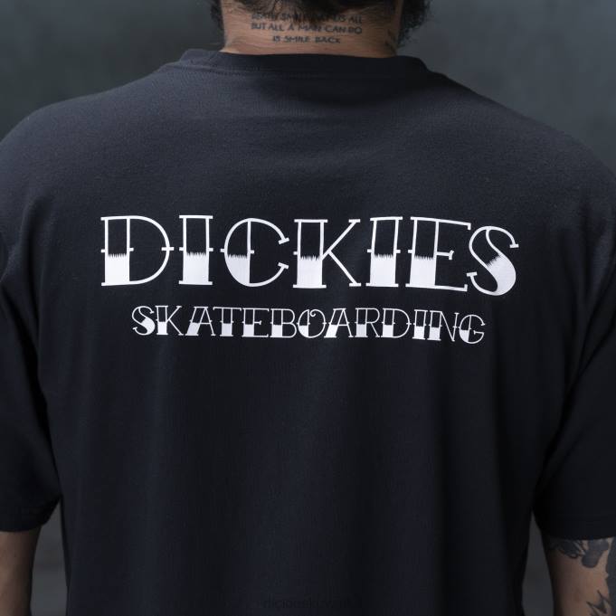 Dickies رجال تي شيرت روني ساندوفال أمريكانا برسومات أسود (كيلوبايت) ثياب 8444817