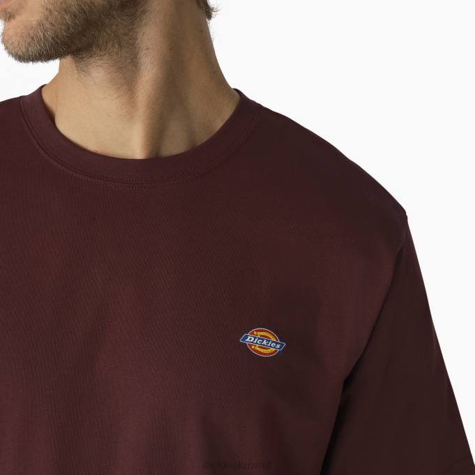 Dickies رجال تي شيرت مابليتون بأكمام قصيرة المارون (السيد) ثياب 8444820