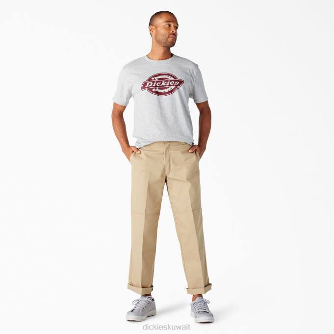 Dickies رجال تي شيرت بأكمام قصيرة هيذر جراي (زئبق) ثياب 8444844