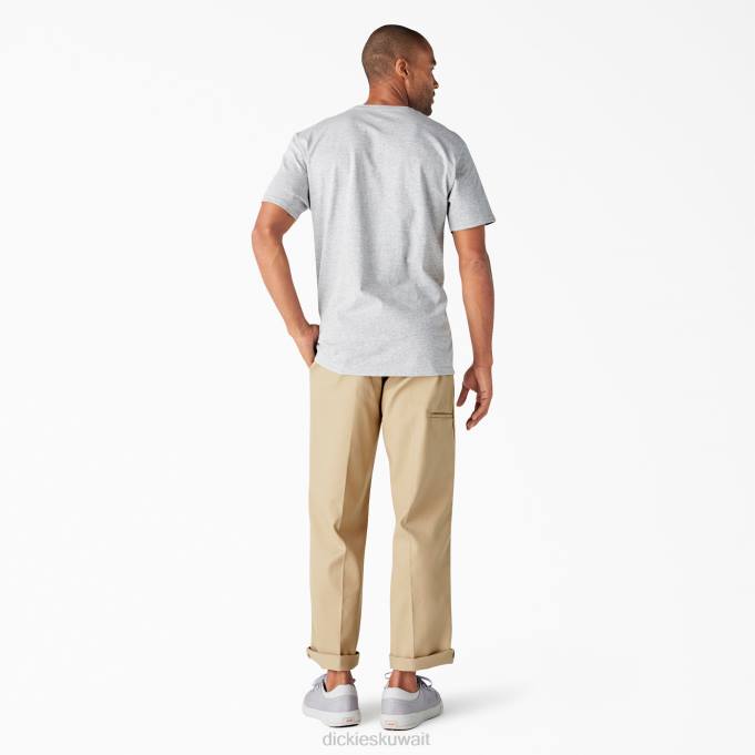 Dickies رجال تي شيرت بأكمام قصيرة هيذر جراي (زئبق) ثياب 8444844