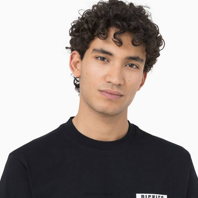 Dickies رجال تي شيرت بيكر سيتي بأكمام قصيرة أسود (كيلوبايت) ثياب 8444883