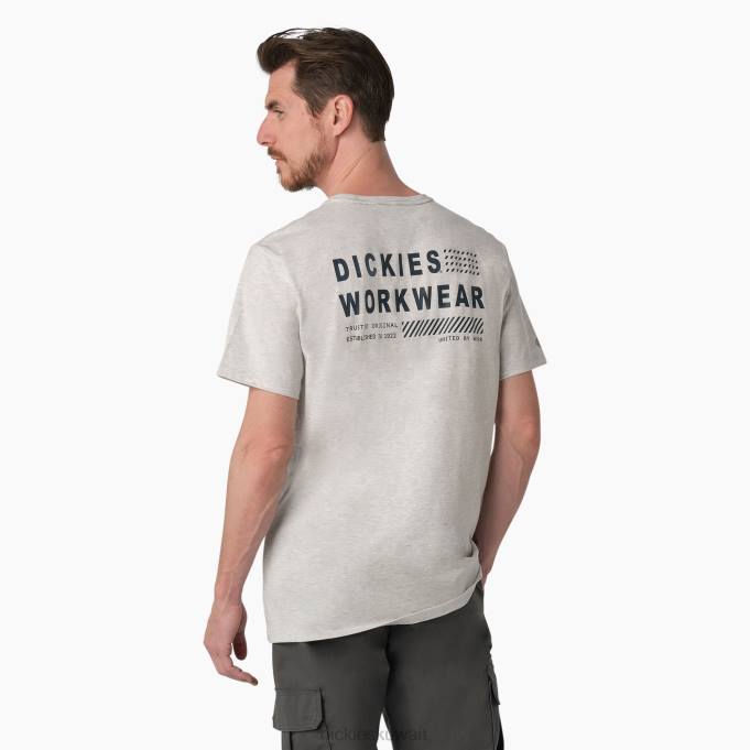Dickies رجال تي شيرت برسومات كولد بيرفورمانس الرماد الرمادي (حج) ثياب 8444899