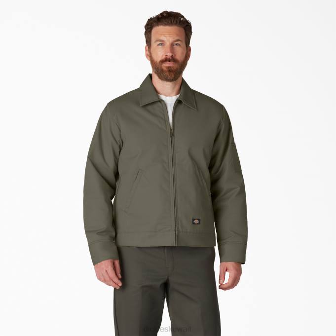 Dickies رجال سترة أيزنهاور معزولة الطحلب الأخضر (مللي ثانية) ثياب 8444970