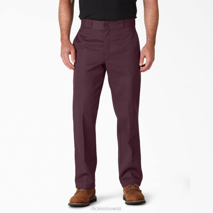 Dickies رجال سروال العمل الأصلي 874 المارون (السيد) ملابس العمل 844413