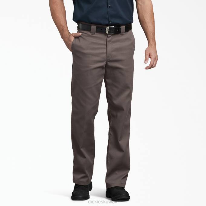 Dickies رجال 874 بنطلون عمل فليكس بني غامق (ديسيبل) ملابس العمل 844423