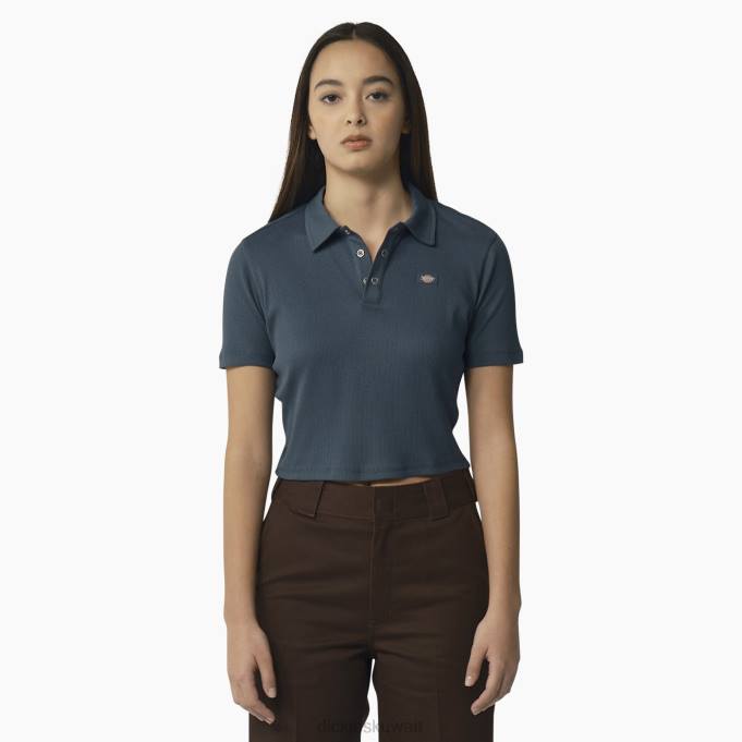 Dickies نحيف قميص بولو قصير الأكمام قصير الأكمام القوات الجوية الأزرق (AF) ثياب 84442129