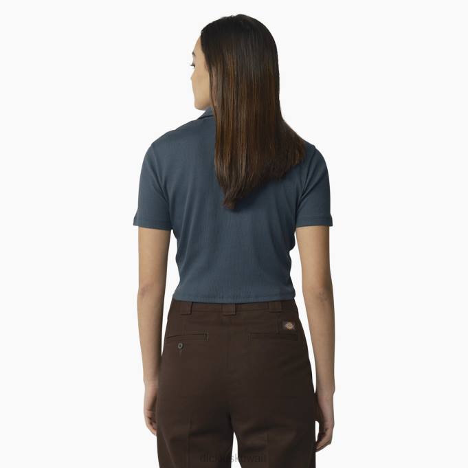 Dickies نحيف قميص بولو قصير الأكمام قصير الأكمام القوات الجوية الأزرق (AF) ثياب 84442129
