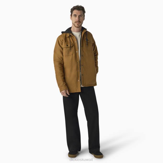 Dickies رجال سترة قميص بطة التزلج بطة بنية (BD) ثياب 84441025