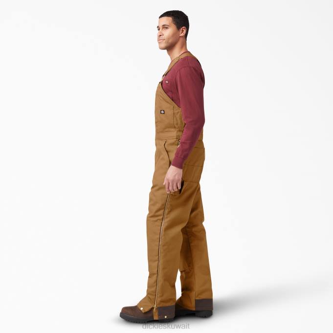 Dickies رجال وزرة مريلة معزولة بطة بطة بنية (BD) ثياب 84441442
