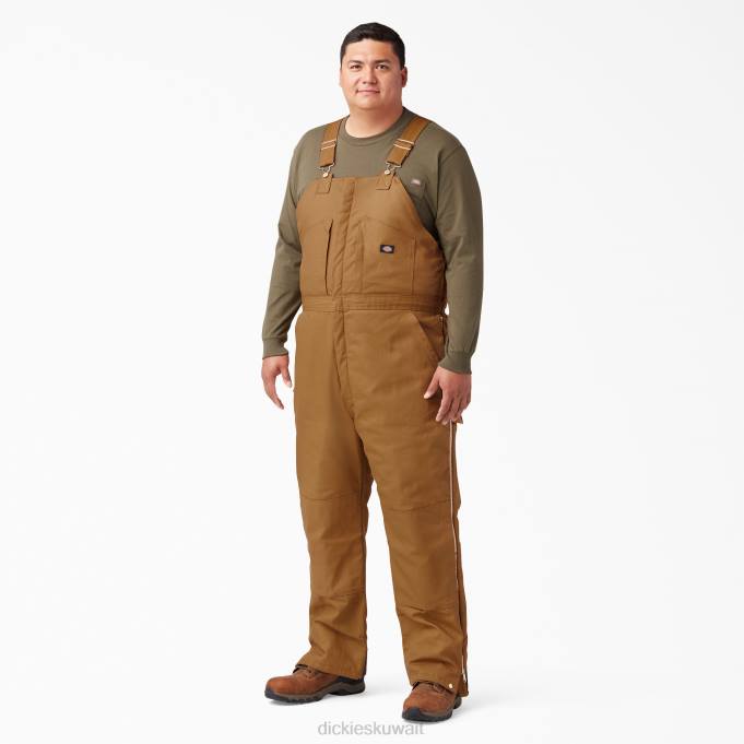 Dickies رجال وزرة مريلة معزولة بطة بطة بنية (BD) ثياب 84441442