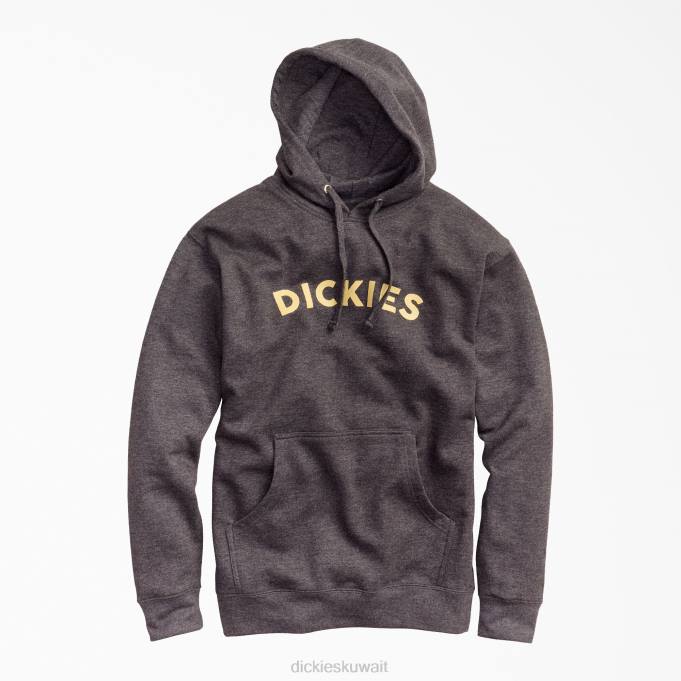 Dickies رجال هودي صوف بشعار الماركة هيذر رمادي فحمي (CHH) ثياب 84441138