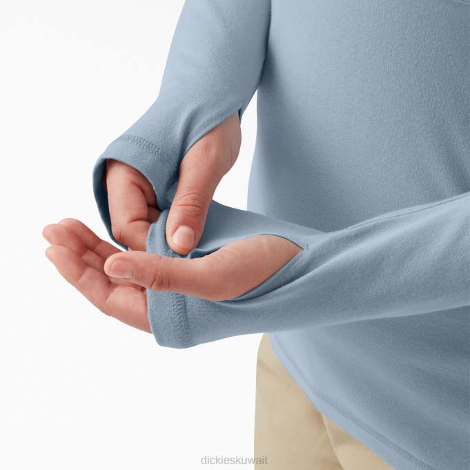 Dickies نحيف بالإضافة إلى قميص الشمس Cooling Performance ضباب أزرق (fe) ثياب 84441645