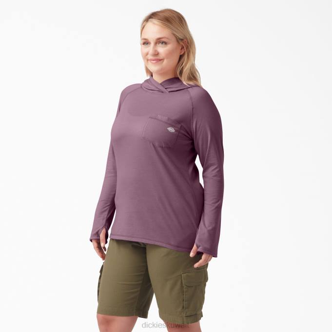 Dickies نحيف بالإضافة إلى قميص الشمس Cooling Performance هيذر الظل البنفسجي (vsh) ثياب 84441650