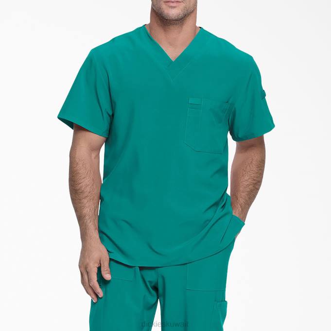 Dickies رجال EDS Essentials V-neck Scrub Top البط البري (dtl) ثياب 84441325