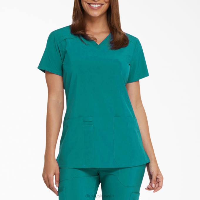 Dickies نحيف EDS Essentials V-neck Scrub Top البط البري (dtl) ثياب 84442447