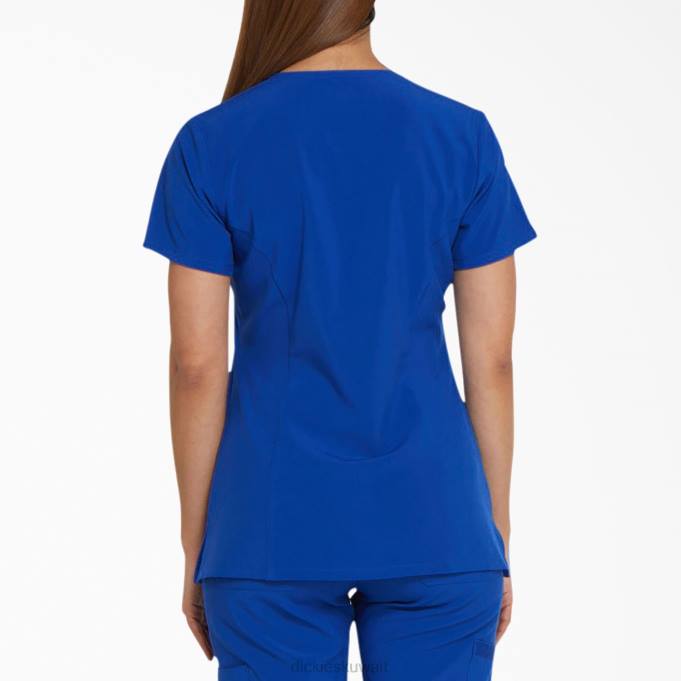 Dickies نحيف EDS Essentials V-neck Scrub Top المجرة الزرقاء (gbl) ثياب 84442450
