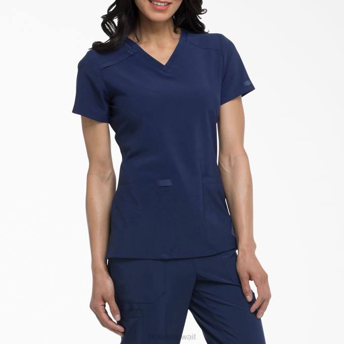 Dickies نحيف EDS Essentials V-neck Scrub Top الأزرق الداكن (nyps) ثياب 84442454