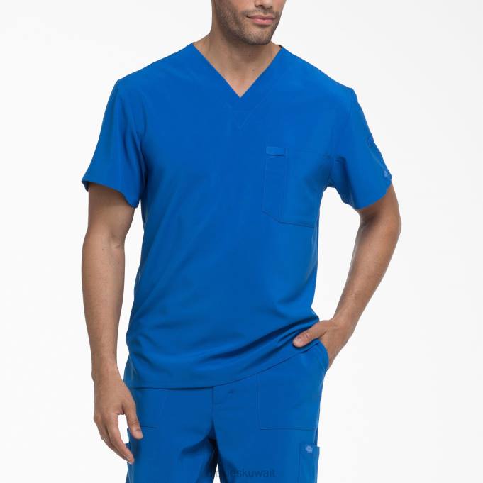 Dickies رجال EDS Essentials V-neck Scrub Top أزرق ملكي (rb) ثياب 84441333