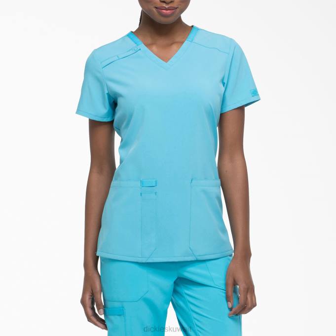 Dickies نحيف EDS Essentials V-neck Scrub Top الفيروز (tq) ثياب 84442459