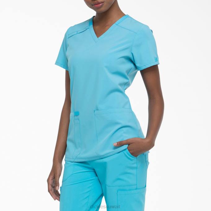 Dickies نحيف EDS Essentials V-neck Scrub Top الفيروز (tq) ثياب 84442459