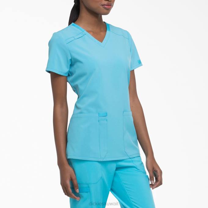 Dickies نحيف EDS Essentials V-neck Scrub Top الفيروز (tq) ثياب 84442459