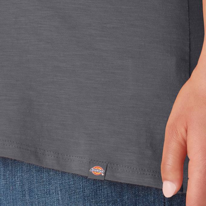 Dickies نحيف بالإضافة إلى تي شيرت قصير الأكمام الجرافيت الرمادي (GA) ثياب 84442038