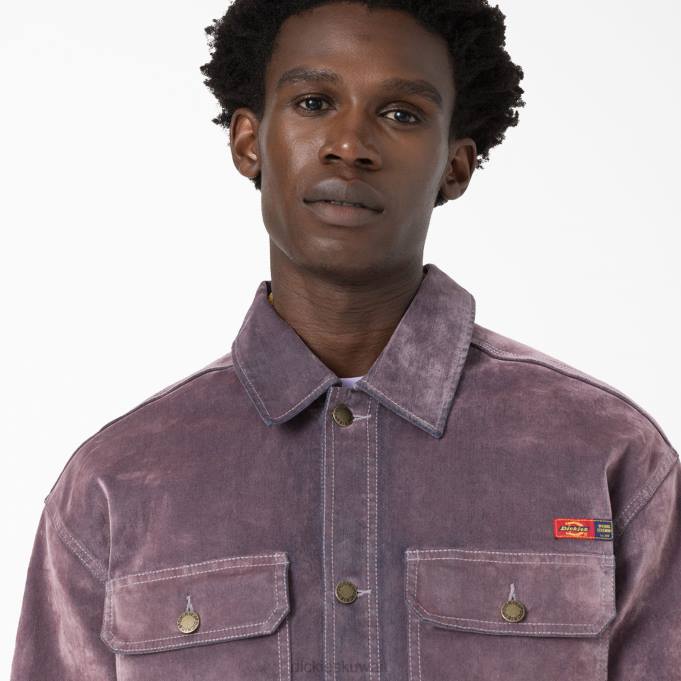 Dickies رجال حفل الافتتاح قطيع سترة فائدة الدنيم أرجواني (LC) ثياب 84441065