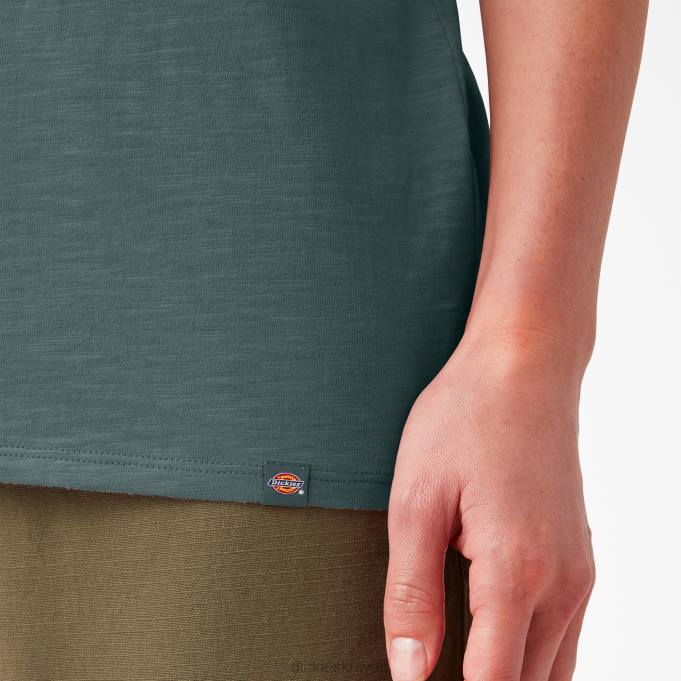 Dickies نحيف اعلى الدبابة لينكولن الأخضر (LN) ثياب 84442029