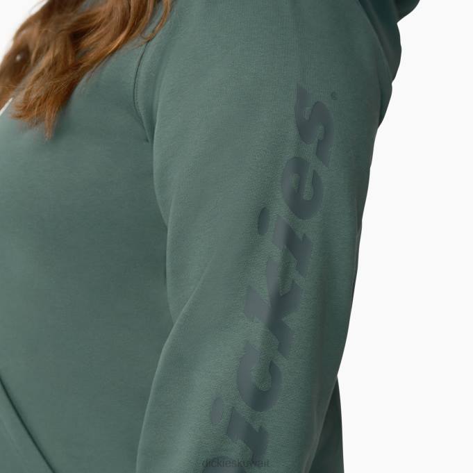 Dickies نحيف بالإضافة إلى كنزة صوفية ثقيلة الوزن بشعار الماركة لينكولن الأخضر (LN) ثياب 84442348