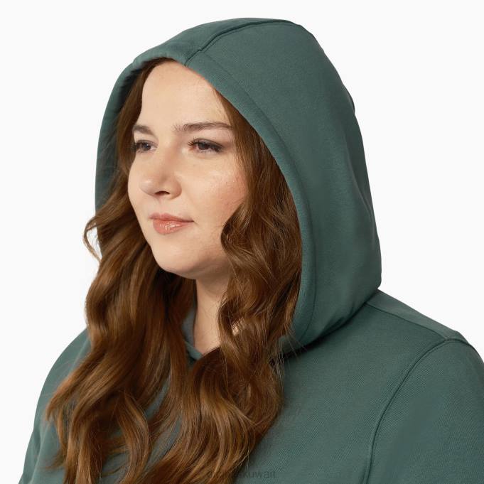 Dickies نحيف بالإضافة إلى كنزة صوفية ثقيلة الوزن بشعار الماركة لينكولن الأخضر (LN) ثياب 84442348