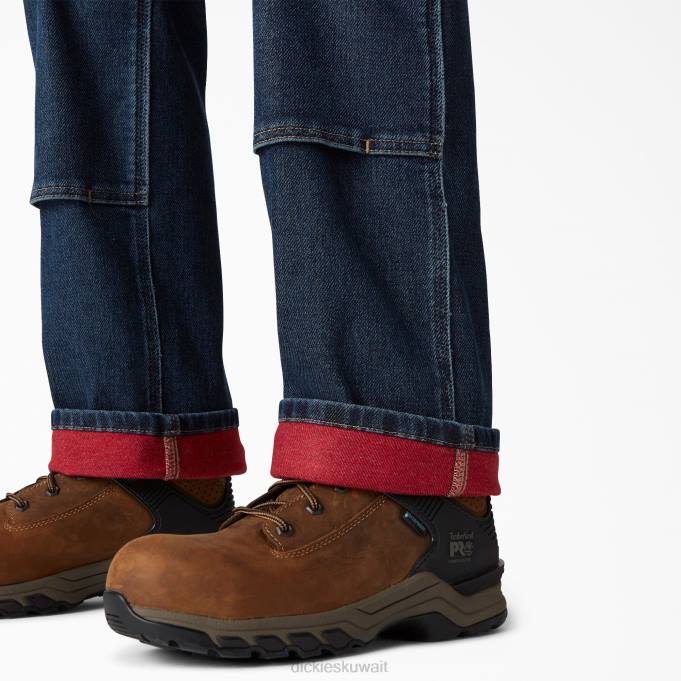 Dickies نحيف الاحترار وزرة الركبة مزدوجة أزرق متوسط ​​مغسول بالحجر (MSW) ثياب 84441692