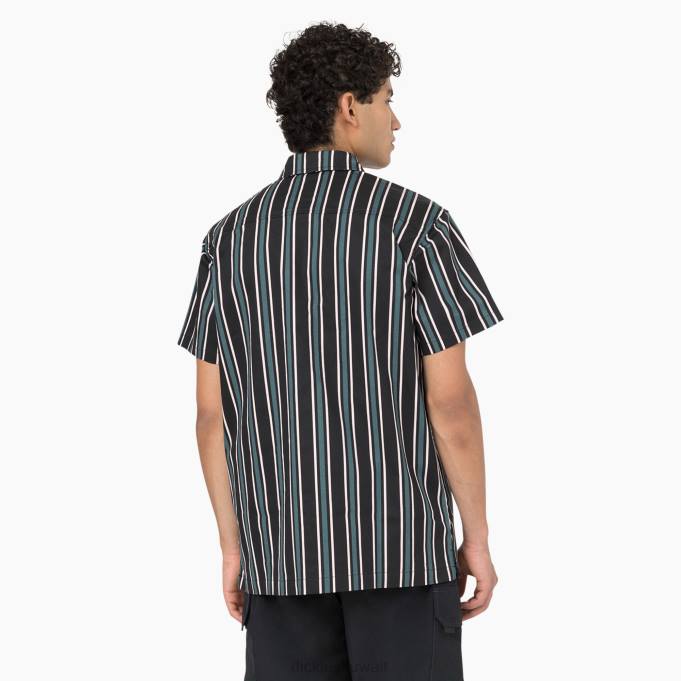 Dickies رجال قميص مريح بارد على شكل لوح التزلج شريط لينكولن أخضر / أسود (NBS) ثياب 8444825