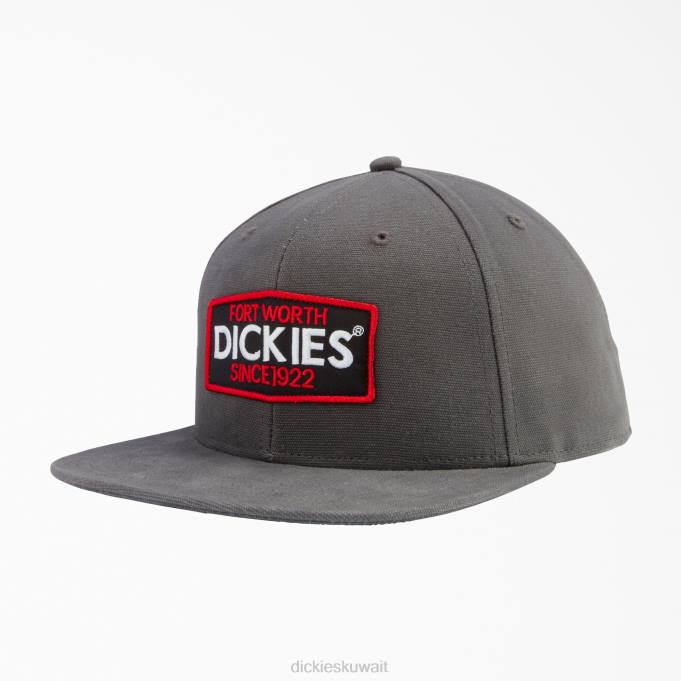 Dickies للجنسين غطاء بيل مسطح برقعة شعار الماركة رمادي لائحة (SL) مُكَمِّلات 84442895