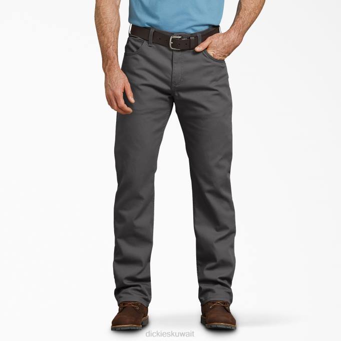 Dickies رجال سروال بطة عادي رمادي مغسول بالحجارة (SSL) ملابس العمل 8444139