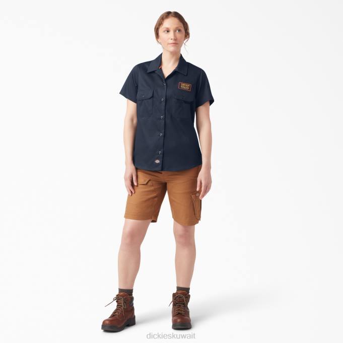 Dickies نحيف قميص Traeger Ultimate Grill البحرية الداكنة (دن) ملابس العمل 84442157